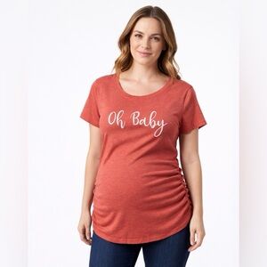 Oh Baby Maternity Tee Coral / Blusa Embarazo